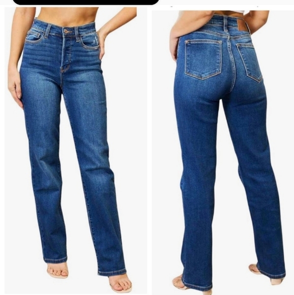 Judy Blue Plus Size High Waist Dad Jeans